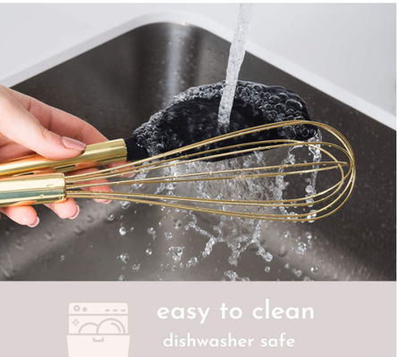 Black & Gold Kitchen Utensils With Metal Gold Utensil Holder 17PC Gold Cooking Utensils Set Includes Black & Gold Measur