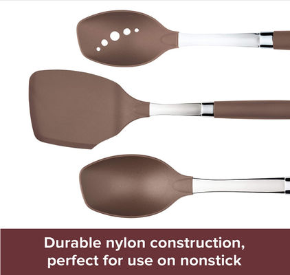 BPA Free Nylon Kitchen Utensil Sets Heatinsulated LFGB Approved